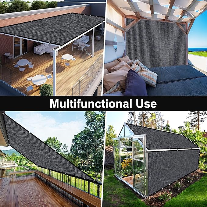 Artpuch 90% Sun Shade Cloth, 6 x 10 FT Pergola Shade Cover Canopy - Image 8