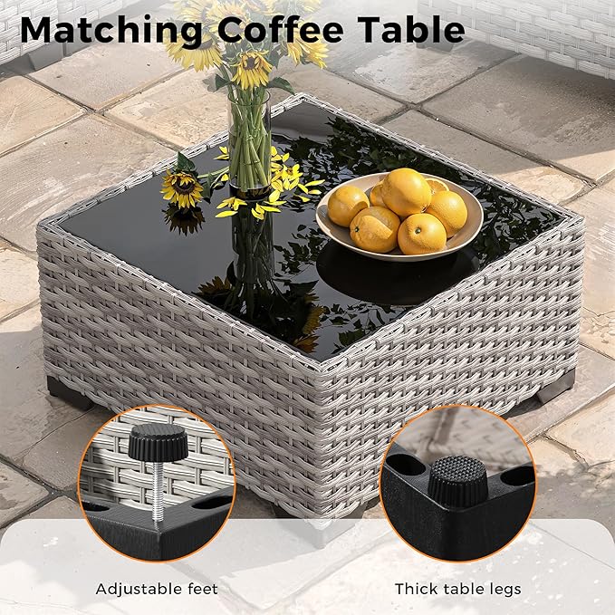 14-Seat Modern Patio Furniture Set - Image 8