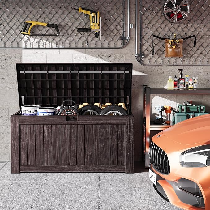 Greesum Outdoor Storage Box 120 Gallon Storage Bin - Image 3