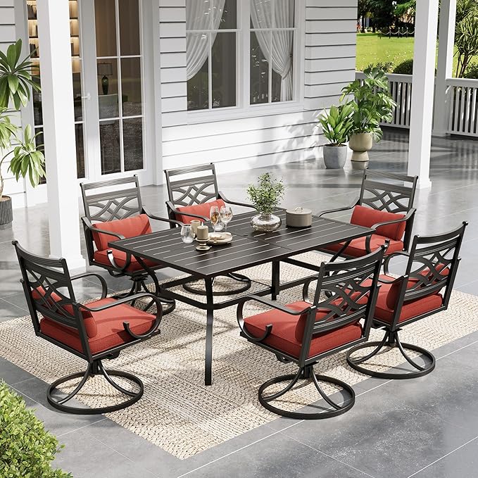 Sophia and William Swivel Patio Dining Set by SophiaWilliam