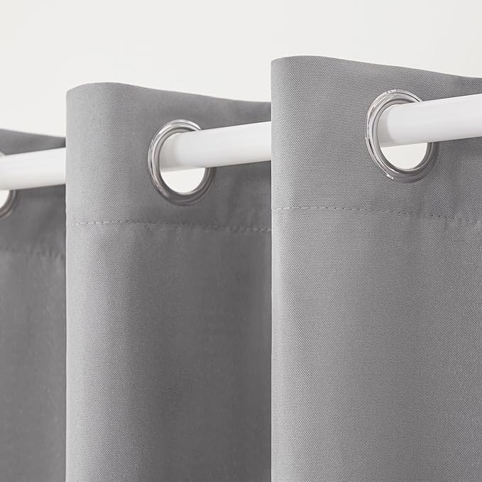 TOWN & COUNTRY BASICS Cabana Solid Heavyweight Indoor Outdoor Curtains - Image 3