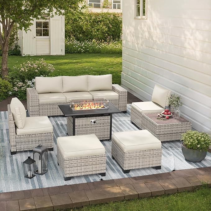 9-Piece Outdoor Patio Furniture Set by MuphyersPatioFurniture