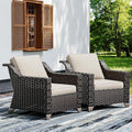 Joyside Wicker Patio Chairs Set of 2, Outdoor Rattan Furniture by Joyside