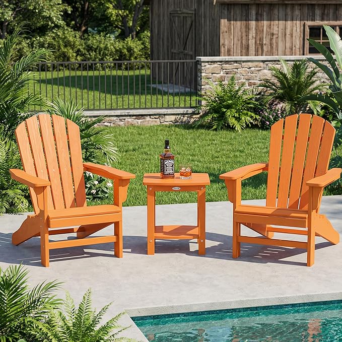Y&M Outdoor Side Table, HIPS Adirondack Small Double Layer Table, Waterproof - Image 2