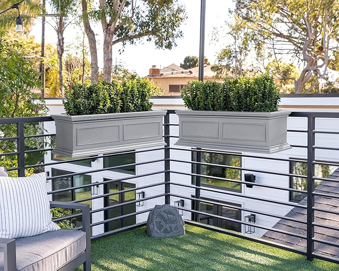 Veradek Brixton Series Plastic Railing Planter - Image 6