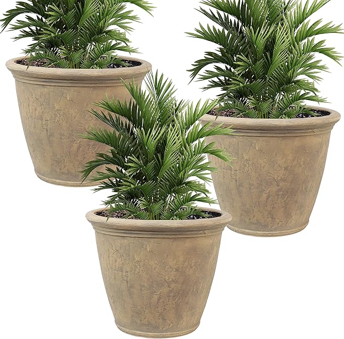 Sunnydaze 24-Inch Anjelica Large Plastic Pot by SunnydazeDecor