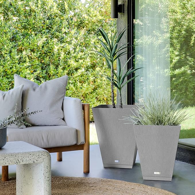 Veradek Nobleton Indoor/Outdoor Wide Square Planter - Image 6