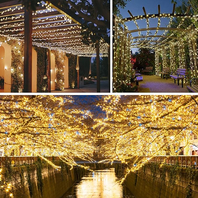 2 Pack 100 LED Connectable String Lights Indoor Outdoor, 33FT Clear Wire - Image 9
