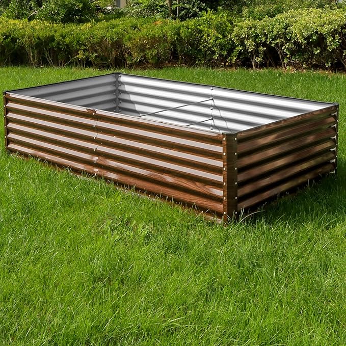 SnugNiture Galvanized Raised Garden Bed 8x4x2FT Outdoor Large Metal Planter Box - Image 4