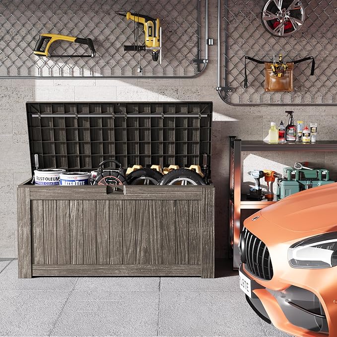 Greesum Outdoor Storage Box 120 Gallon Storage Bin - Image 3
