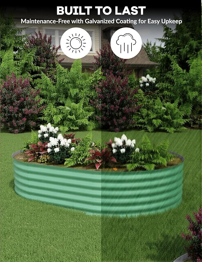 2 Pcs Raised Garden Beds Outdoor 8x4x1.5 ft - Image 6