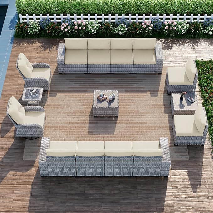15-Piece Outdoor Patio Furniture Set by MuphyersPatioFurniture
