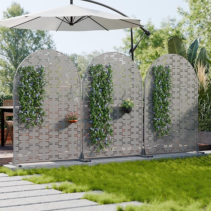 Casaphoria Metal Arched Privacy Screen Outdoor - Image 3