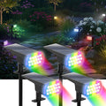 Solar Lights Outdoor Waterproof, LED Solar Spot Lights Outdoor, 7 Color by Chasikeo