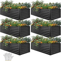 YITAHOME 6pcs 8x4x2 ft Galvanized Raised Garden Bed Kit, Large Metal Planter Box by YITAHOME