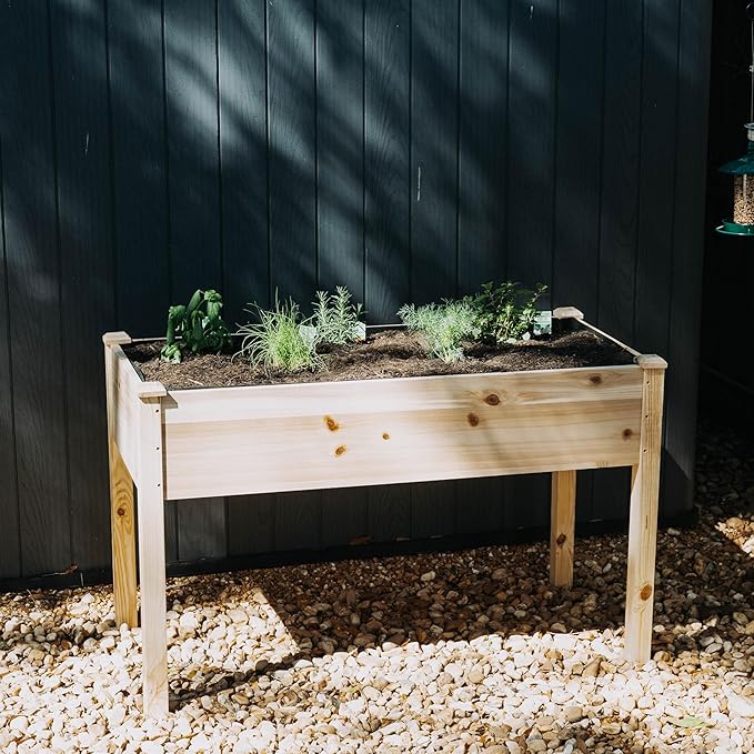 Backyard Expressions Wooden Raised Garden Bed | 48" x 24" x 30" Elevated - Image 4