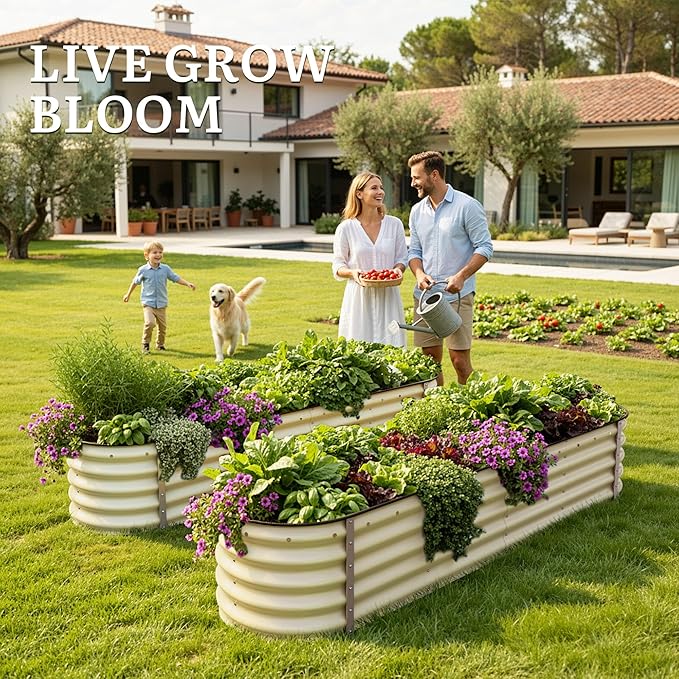 YITAHOME 17" Tall 9 in 1 Large Raised Garden Bed Kit, Outdoor Above Ground - Image 3