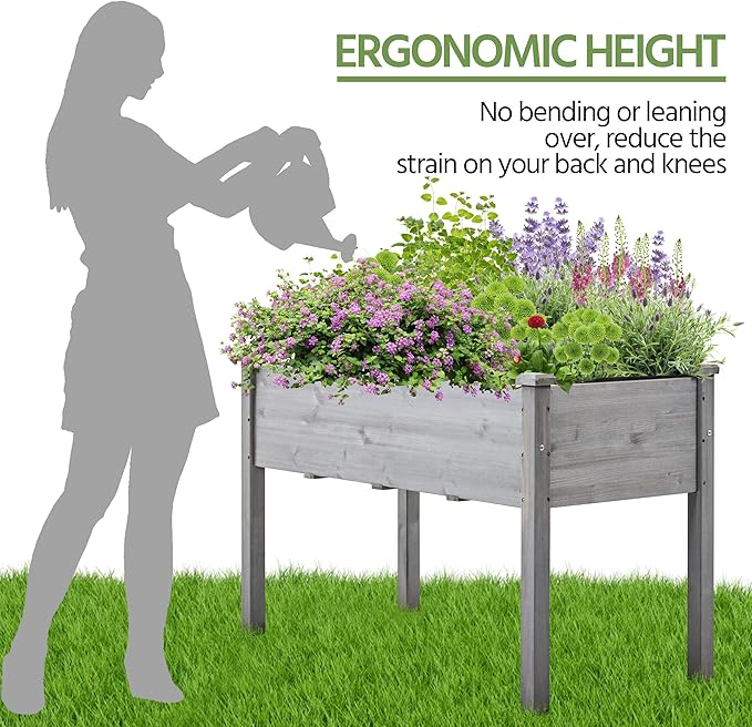 Yaheetech 2pcs Raised Garden Bed Outdoor Horticulture - Image 5