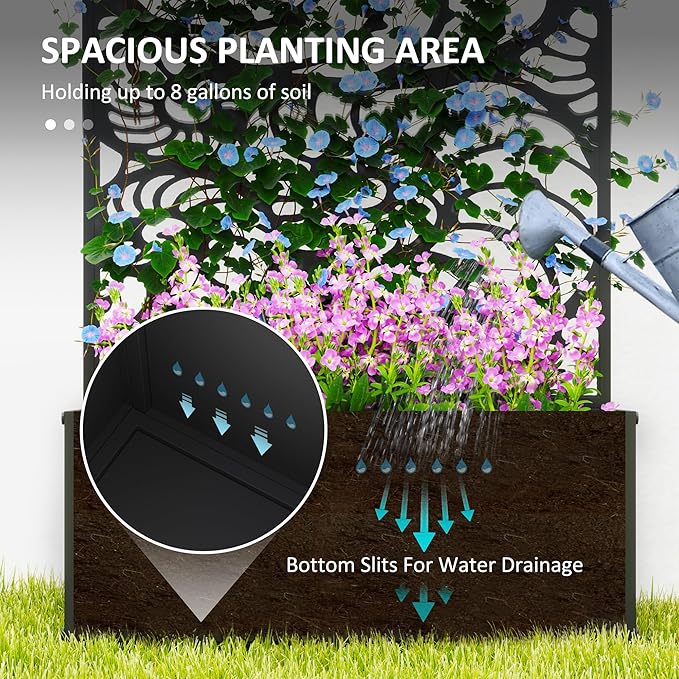 Outsunny Metal Raised Garden Bed - Image 3