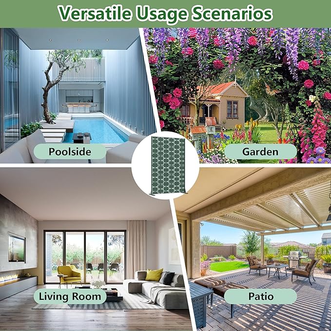 Casaphoria Metal Privacy Screen Outdoor, Drakgreen-Square - Image 5