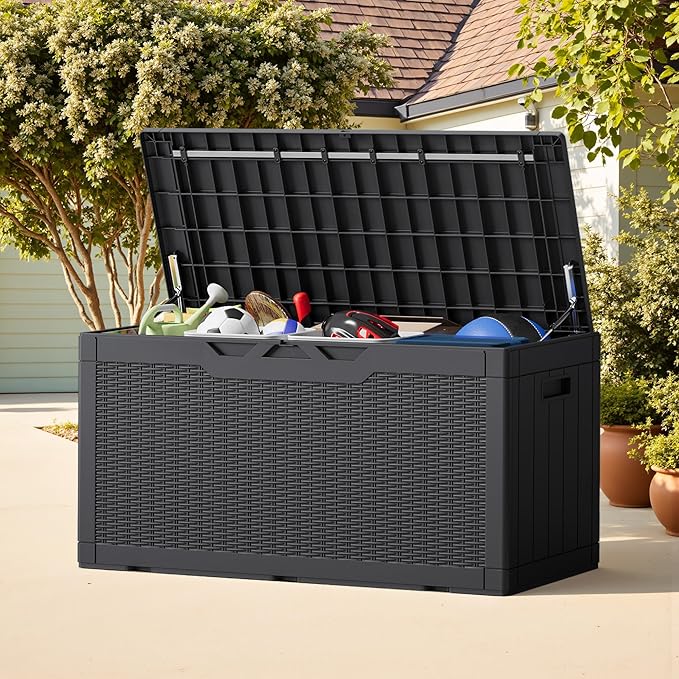 Greesum Outdoor Storage Box 100 Gallon Storage Bin - Image 3