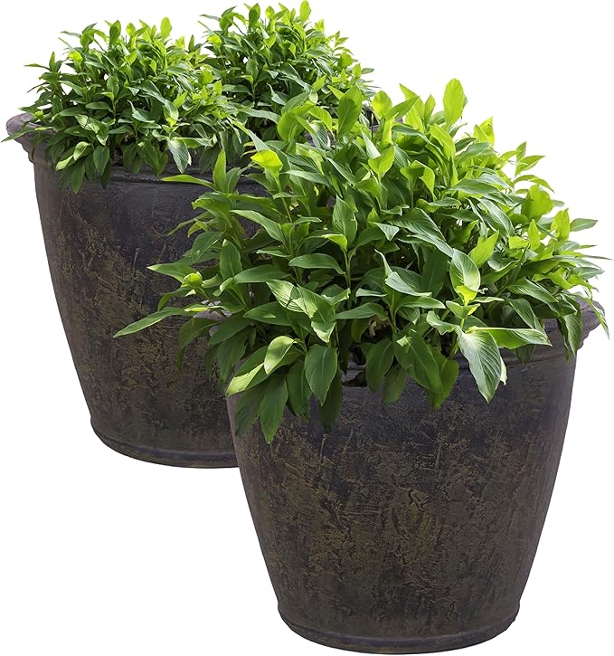 Sunnydaze 24-Inch Anjelica Large Plastic Pot by SunnydazeDecor