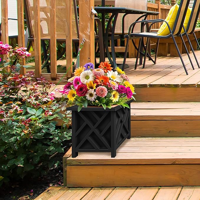 Lattice Design Outdoor Planter Box - Image 5