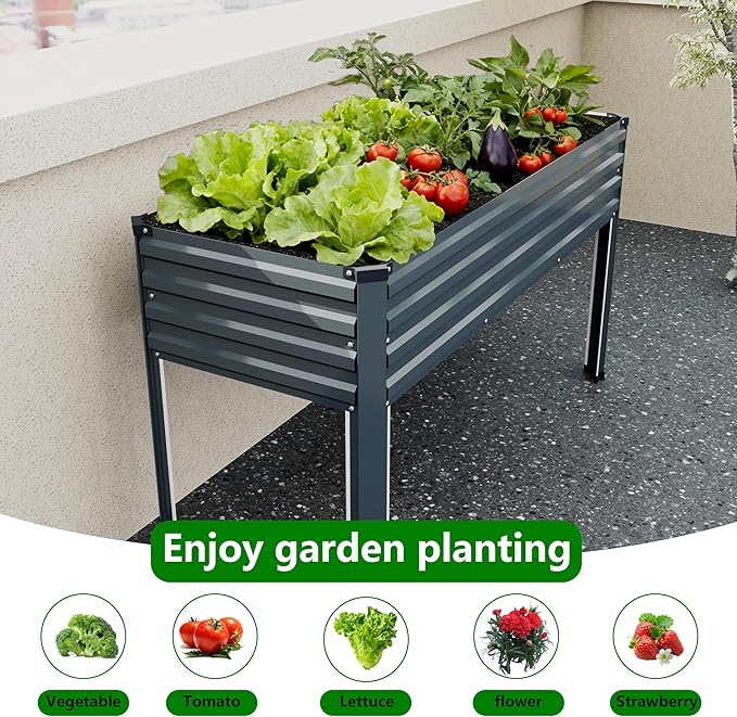 Vengarus Galvanized Raised Garden Bed Outdoor - Image 7