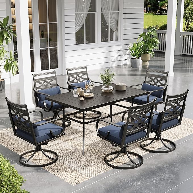 Sophia and William Swivel Patio Dining Set by SophiaWilliam