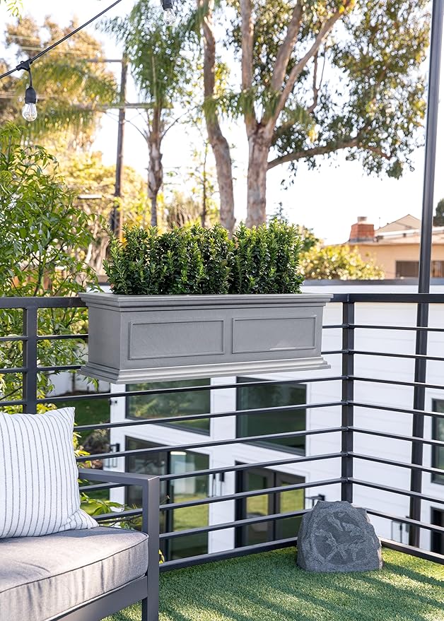 Veradek Brixton Series Plastic Railing Planter - Image 4