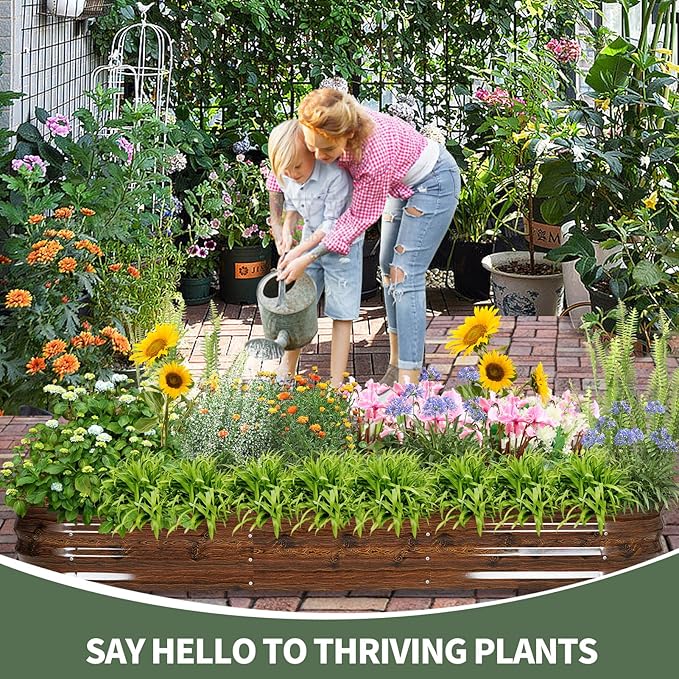 1MORE Galvanized Raised Garden Bed- Planter Garden Boxes Outdoor, Raised Beds - Image 6