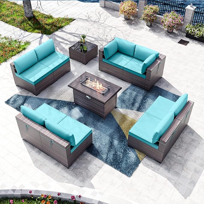 Kullavik 10 Pieces Outdoor Patio Furniture Set by KULLAVIK
