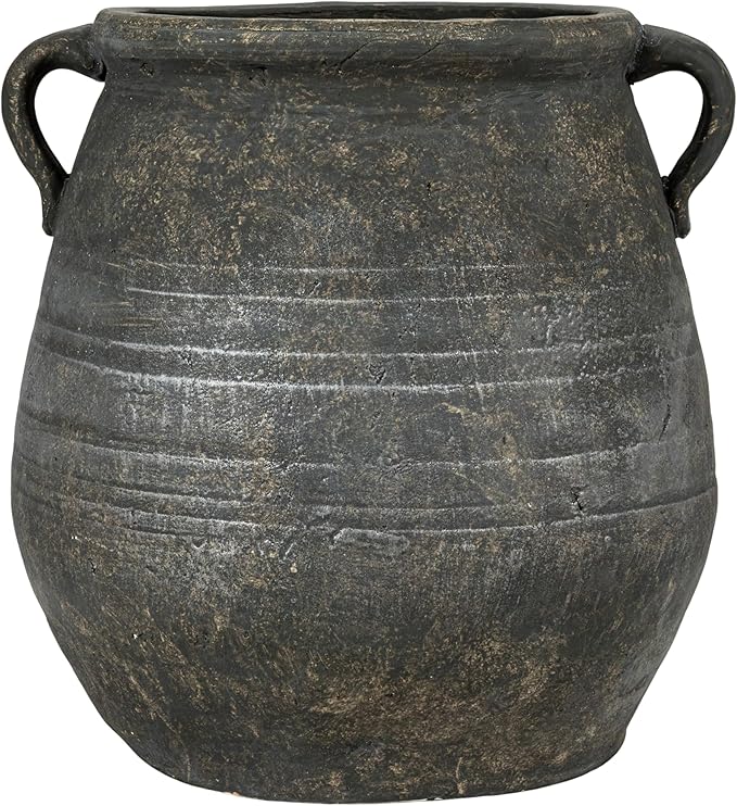 Creative Co-Op Whitewashed Terra-Cotta Urn - Image 3