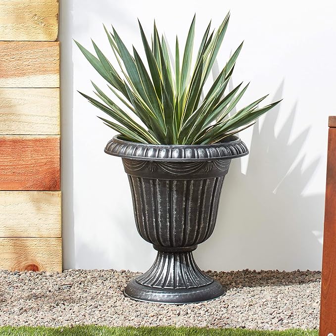Arcadia Garden Products PL20SL Classic Traditional Plastic Urn Planter - Image 4