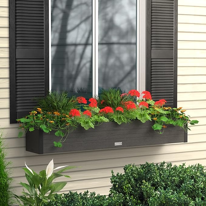 Mayne Vista 5ft Modern Window Box Planter by Mayne
