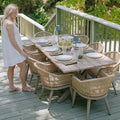 PURPLE LEAF 9 Pieces Outdoor Dining Set by PURPLELEAF