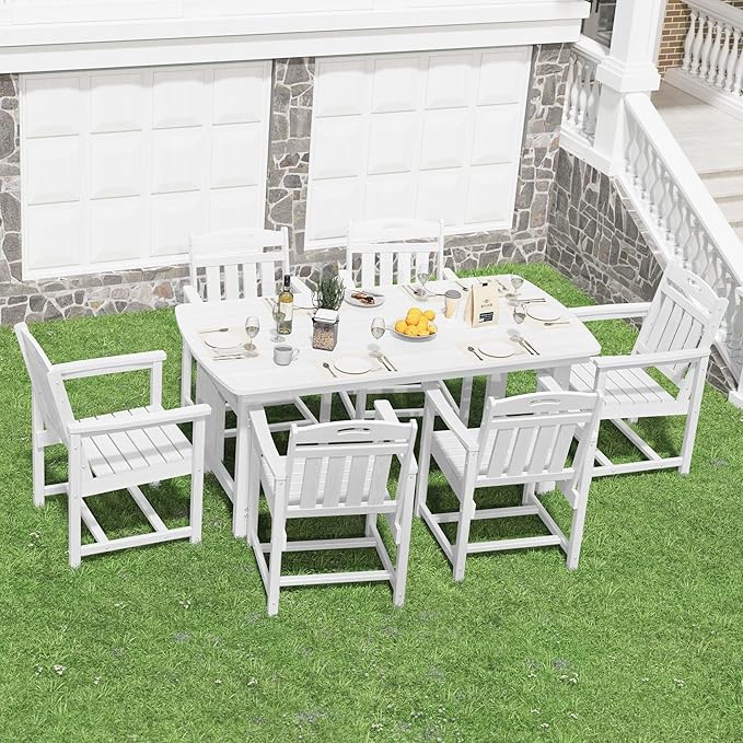 HDPE Outdoor Patio Dining Set - Image 8