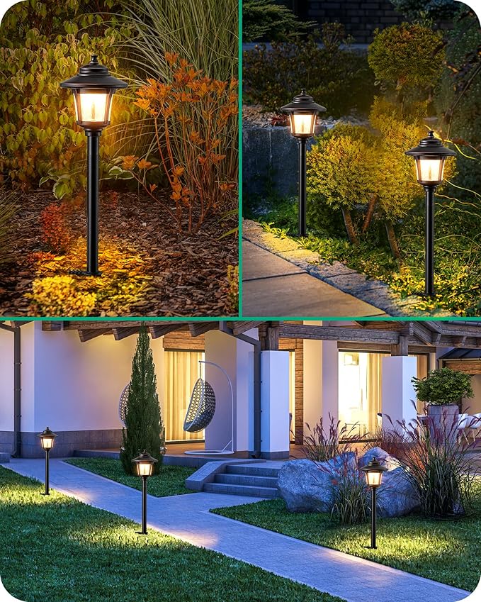 EDISHINE Low Voltage Landscape Lights, 12V 3W 120LM 3000K Seed Glass Outdoor - Image 6