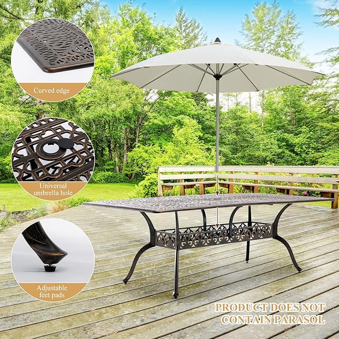 Outdoor Patio Dining Table - Image 5