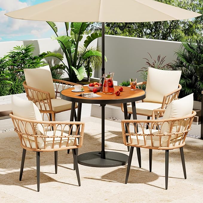 Pamapic 5-Pieces Patio Dining Set - Image 7