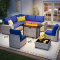 9 Piece Outdoor Patio Furniture Set by Olimix