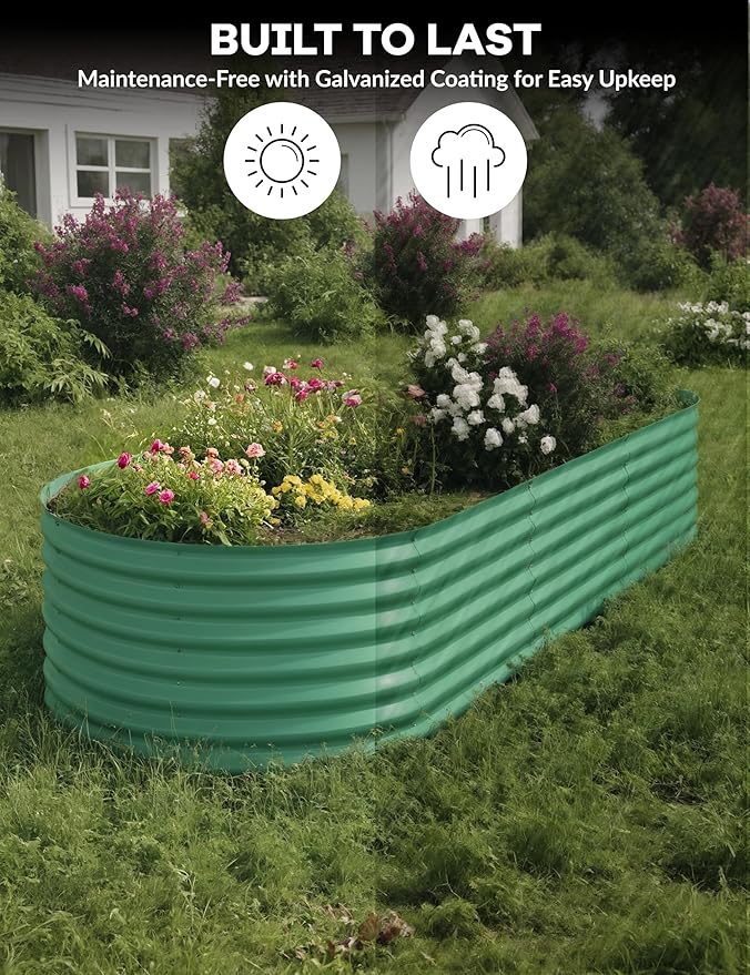 2 Pcs Raised Garden Beds Outdoor 10x4x1.5 ft - Image 6