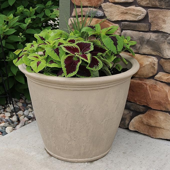 Sunnydaze 24-Inch Anjelica Large Plastic Pot - Image 8