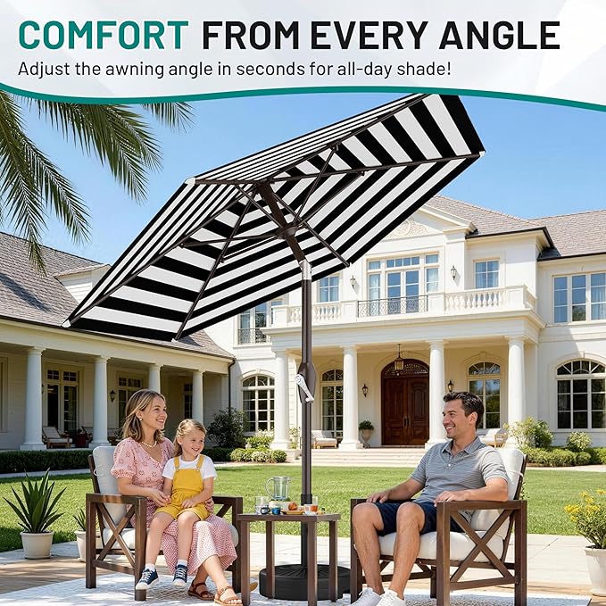 AreShark 7.5FT Patio Umbrella Table Market Umbrella - Image 3