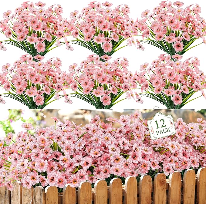 MACTING 12 Bundles Artificial Flowers by MACTING