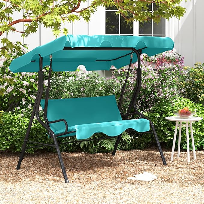 Tangkula 3 Person Porch Swing, Patio - Image 2