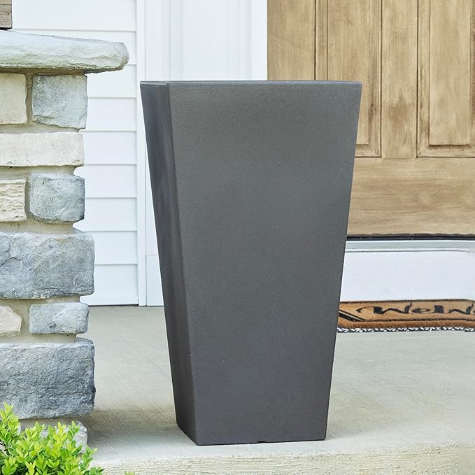 Step2 Tremont Tall Square Tapered Planter, Large Planters - Image 5