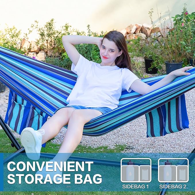 PNAEUT Double Hammocks with Stand - Image 4