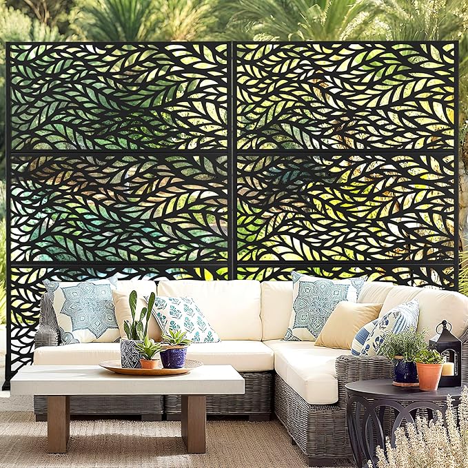 Outdoor Privacy Screen, Freestanding Privacy Fence Panels - Image 8