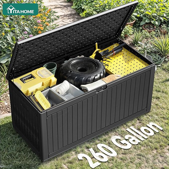 YITAHOME 260 Gallon Large Deck Box - Image 4